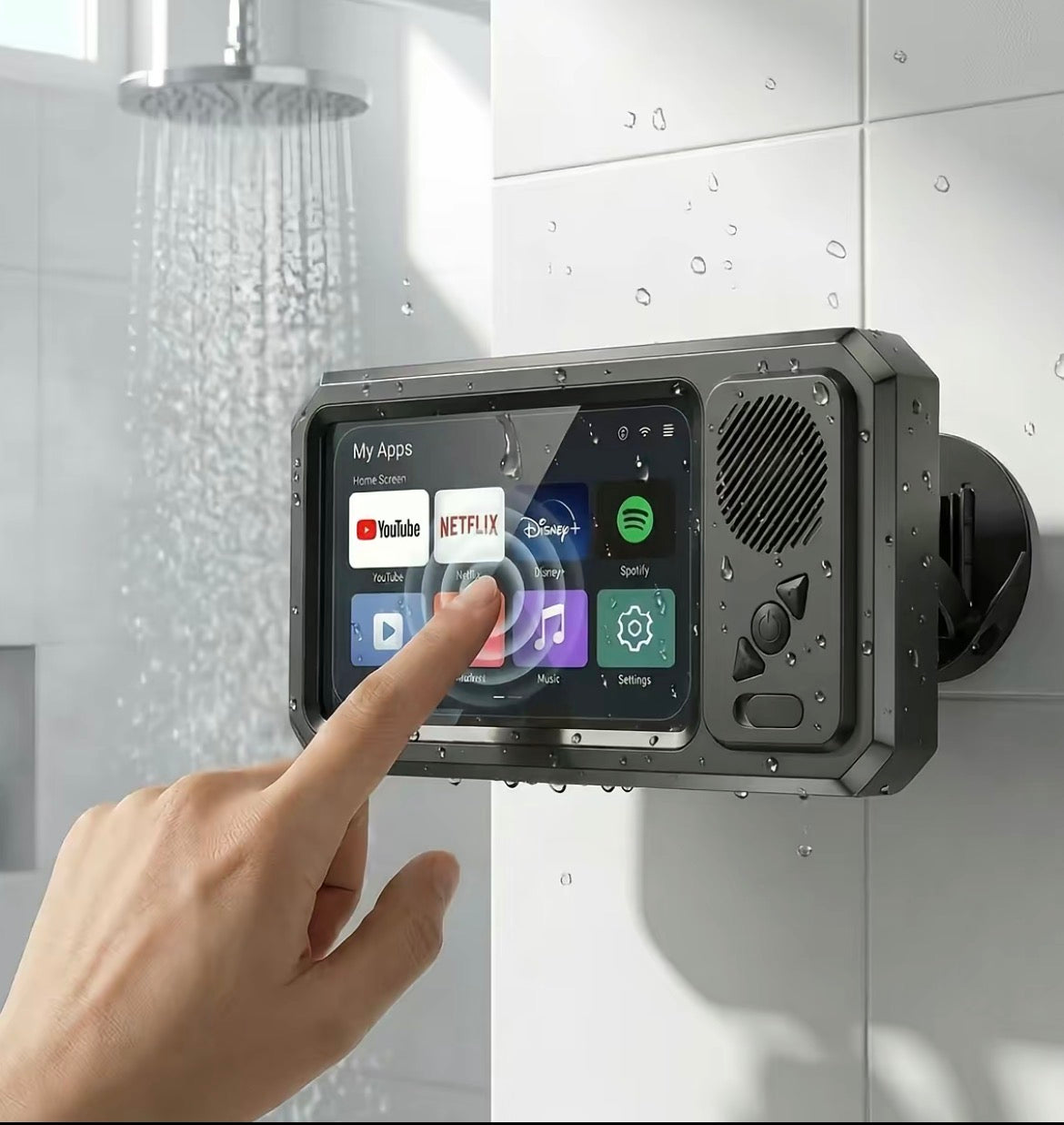 shower phone holder