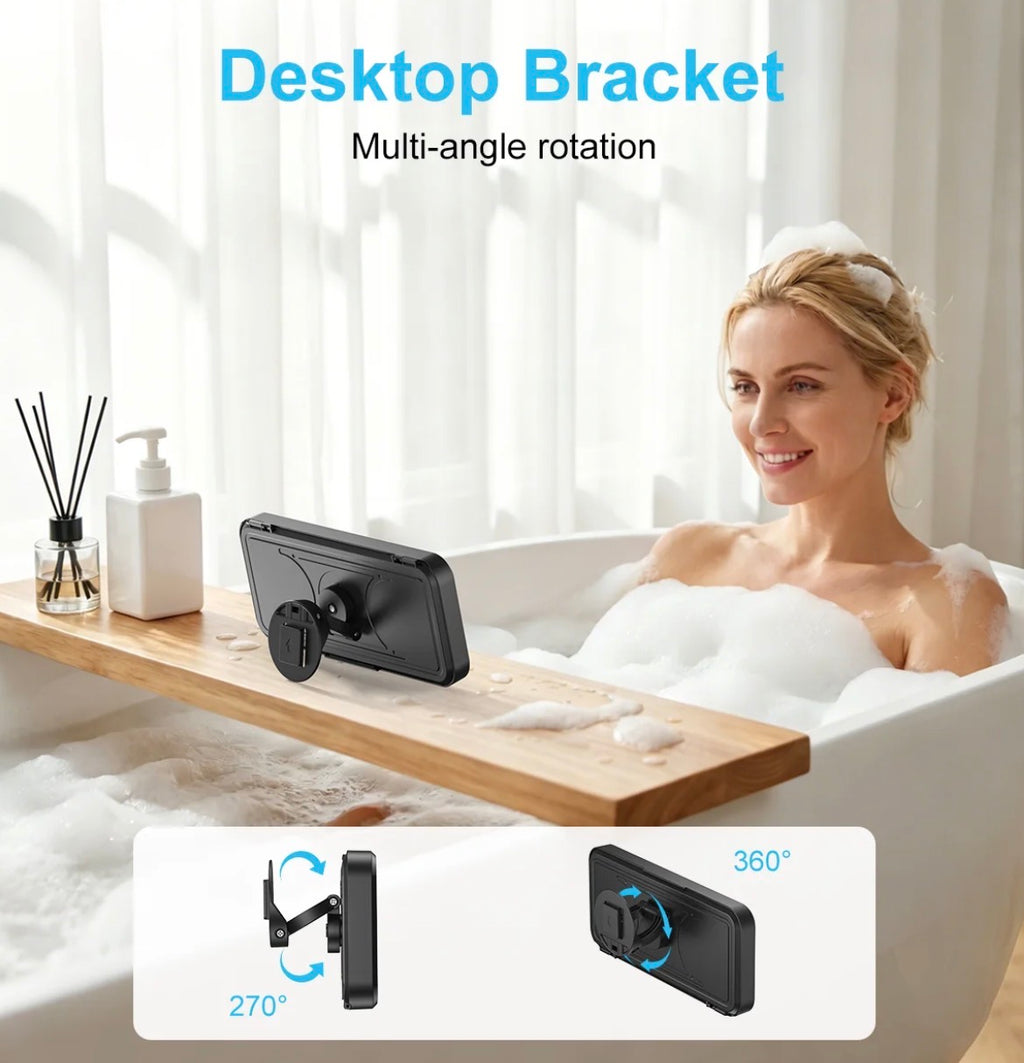shower phone holder